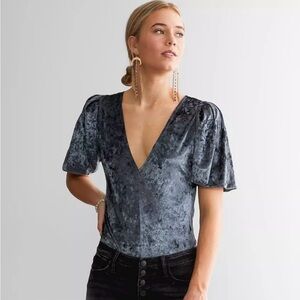Free People Velvet Bodysu